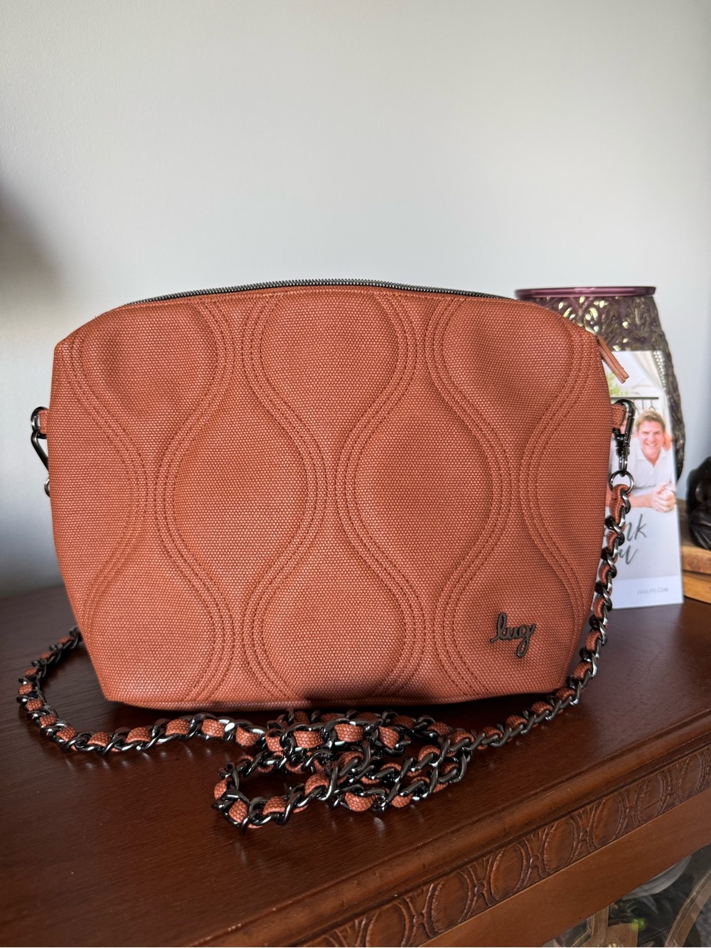 LUG- VOLLEY BAG WITH REMOVABLE CROSSBODY CHAIN STRAP